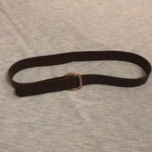 Brown leather belt